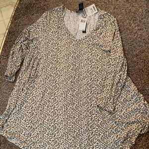 Cheetah print tunic